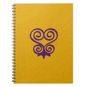 Adinkra Symbol (Sankofa) Spiral Lined Notebook