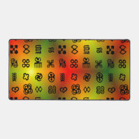 Adinkra Symbols With African Colours