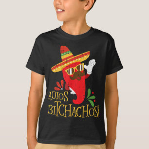 Adios Achos Cinco De Mayo Mexican Chili Peppers T-Shirt
