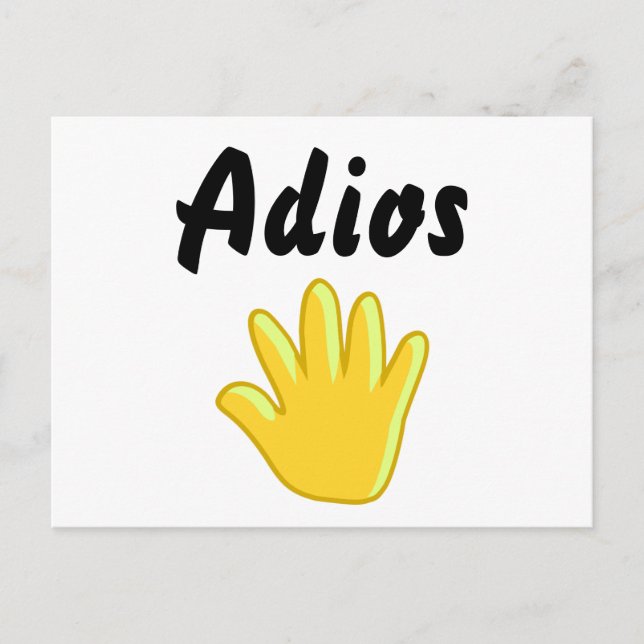 Adios     postcard (Front)