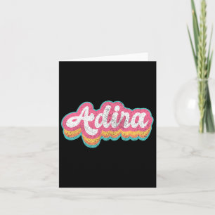 Adira First Name Girl Vintage 70s 80s Personalized Card