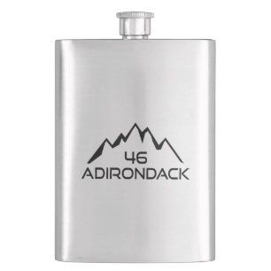Adirondack 46 Mountains Hip Flask