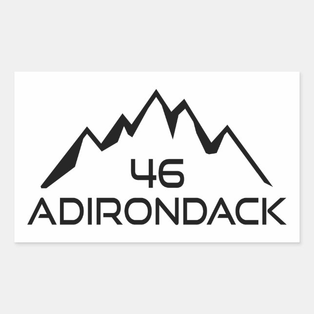 Adirondack 46 Mountains Sticker (Front)