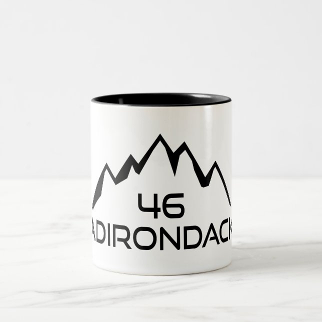 Adirondack 46 Mountains Two-Tone Coffee Mug (Center)