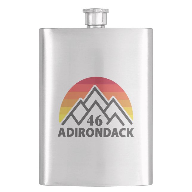 Adirondack 46 Rainbow Hip Flask (Front)