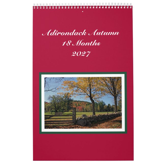 Adirondack Autumn 18 Month Calendar (Cover)