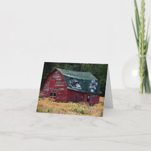Adirondack barn note card