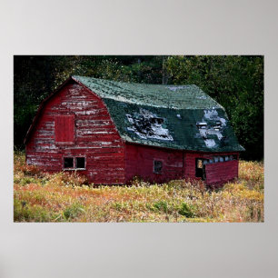 Adirondack barn poster