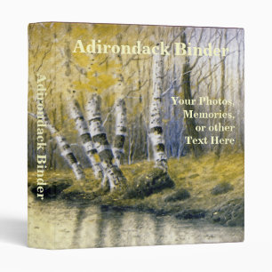 Adirondack Birch Trees with Yellow Leaves Binder
