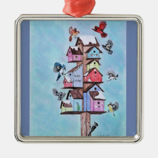 adirondack birds metal ornament