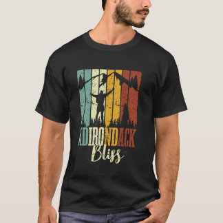Adirondack Bliss Retro Forest Vintage Distressed W T-Shirt