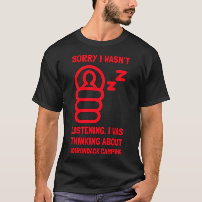 ADIRONDACK CAMPING T-Shirt (Front)