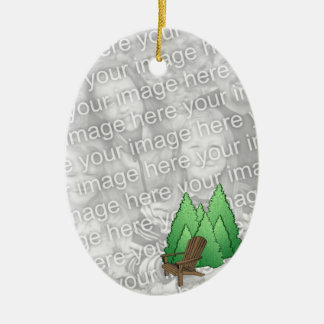 Adirondack Chair Photo Ornament