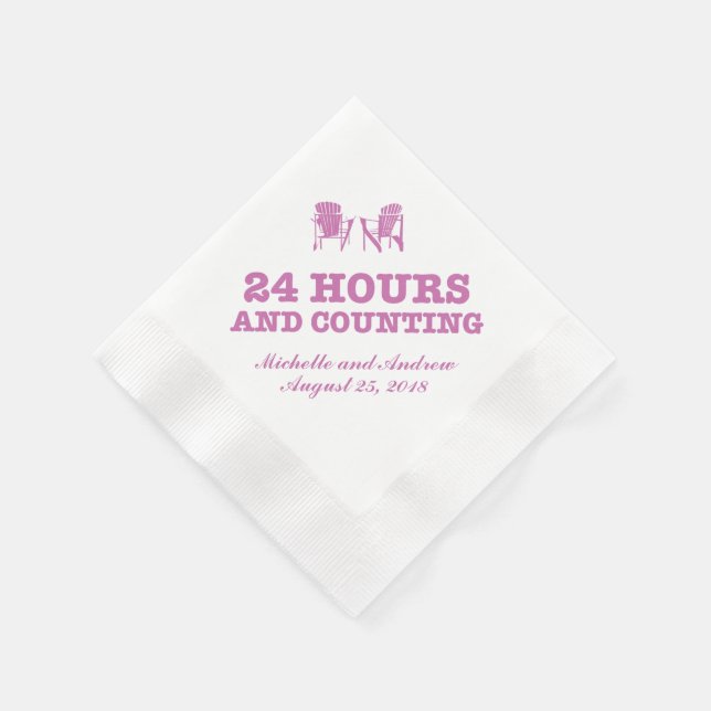 Adirondack Chairs | 24 Hours and Counting Napkin (Corner)