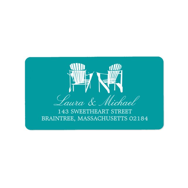 Adirondack Chairs | Address Label (Front)