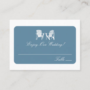 Adirondack Chairs Escort Cards