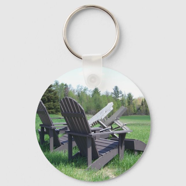 Adirondack Chairs Keychain (Front)