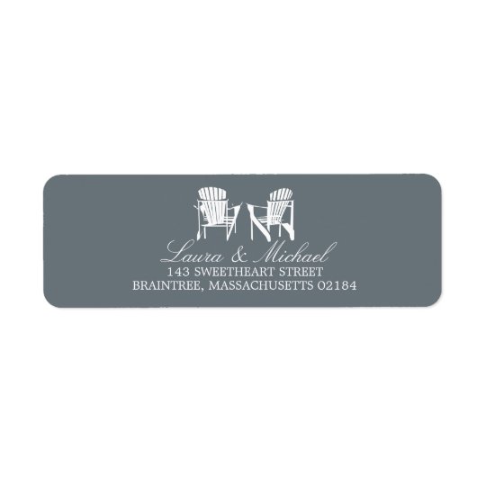 Adirondack Chairs | Return Address Return Address Label