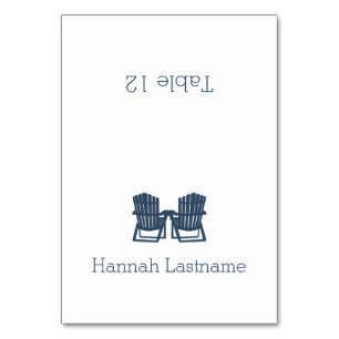 Adirondack Chairs Seating Card