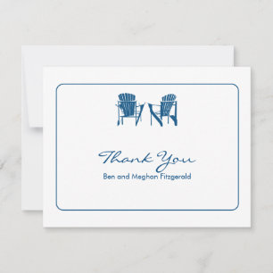 Adirondack Chairs Thank You Card