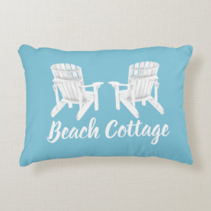 Adirondack Chairs Your Colour and Text Accent Pillow