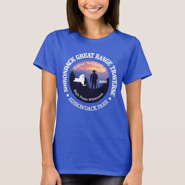 Adirondack Great Range Trail (rd2) T-Shirt (Front)