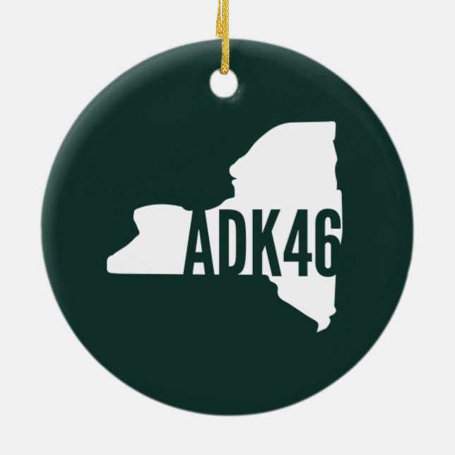 Adirondack High Peaks Ornament (Back)