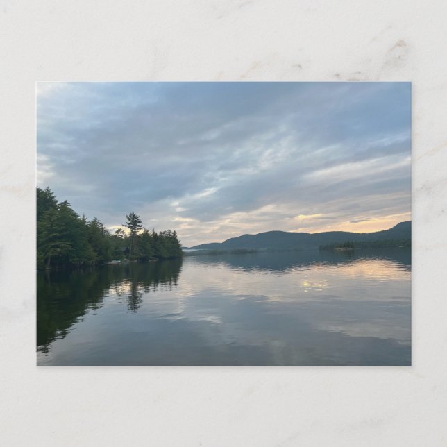 Adirondack Lake and Mountains Postcard (Front)