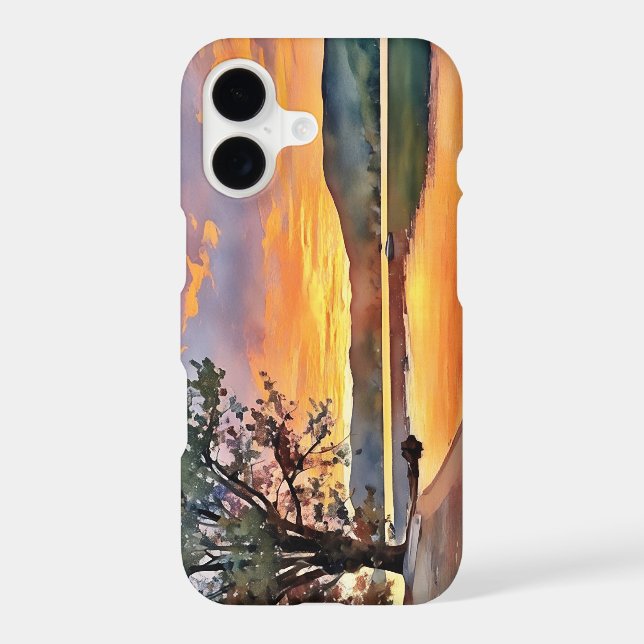 Adirondack Lake Sunrise Phone Case (Back)