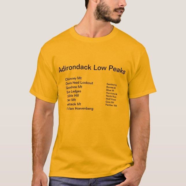 Adirondack Low Peaks T-Shirt (Front)