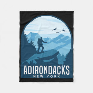 Adirondack Mountain Climbing Hiking Mountaineer Ad Fleece Blanket
