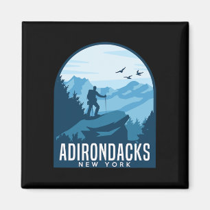 Adirondack Mountain Climbing Hiking Mountaineer Ad Magnet