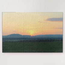 Adirondack Mountain Sunset Jigsaw Puzzle