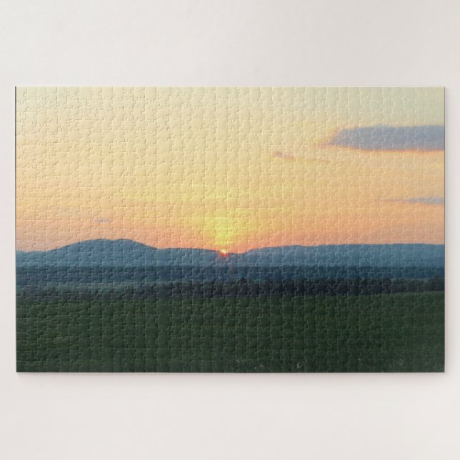 Adirondack Mountain Sunset Jigsaw Puzzle (Horizontal)