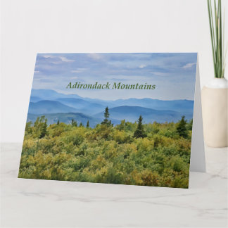 Adirondack Mountain View Card