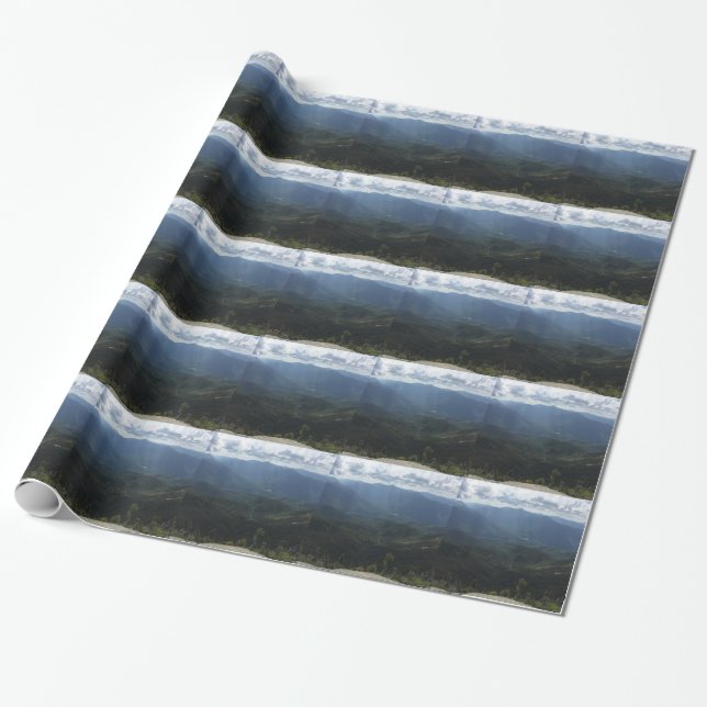 Adirondack Range from Giant Mountain Wrapping Paper (Unrolled)