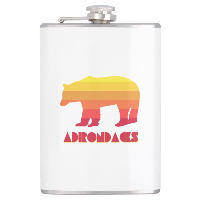 Adirondacks Bear Hip Flask (Front)
