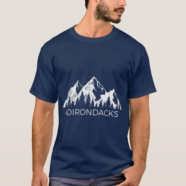 Adirondacks   Cool Adirondacks New York Mountain T-Shirt (Front)