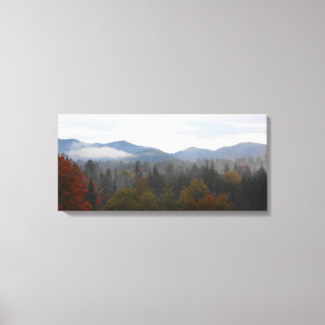 Adirondacks High Peaks Mountains Autumn Canvas Print (Front)