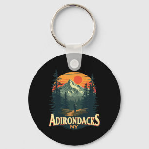 Adirondacks Hiking Mountain Enthusiasts Apparel Un Keychain