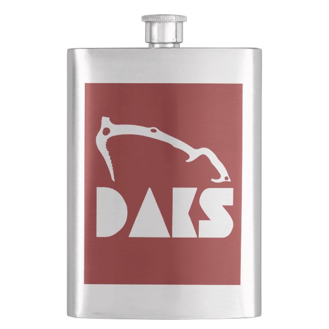 Adirondacks Ice Climbing Hip Flask (Front)