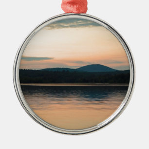 Adirondacks Long Lake Sunset Metal Ornament