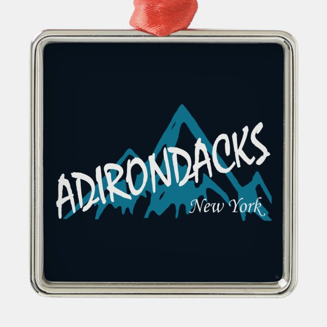 Adirondacks New York Mountains Metal Ornament (Front)