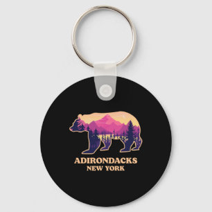 Adirondacks New York Ny Vintage Mountains Hiking S Keychain