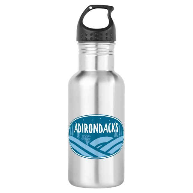Adirondacks New York Outdoors 532 Ml Water Bottle (Front)