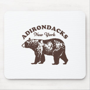 Adirondacks Ny Bear Retro Vintage Style Hiking Mou Mouse Pad