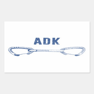 Adirondacks Rock Climbing Quickdraw Sticker