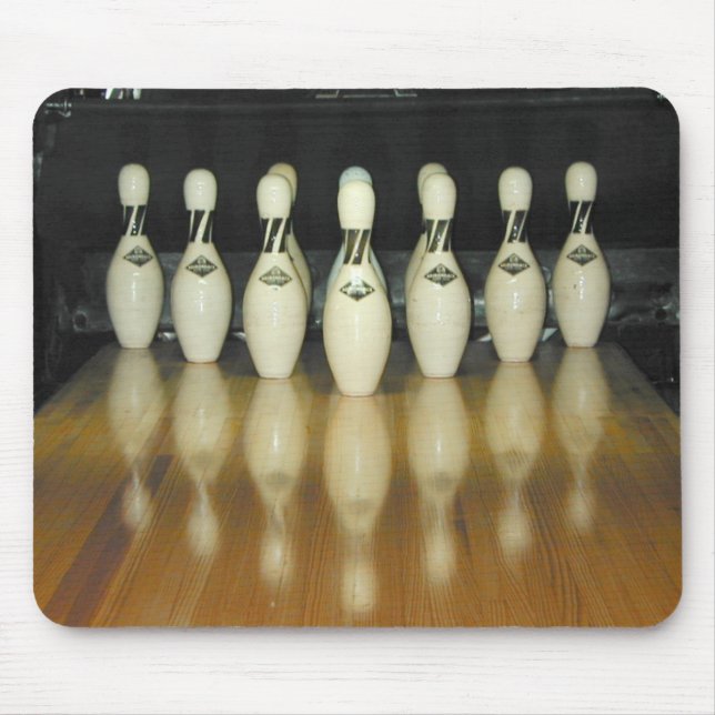 adirondak bowling pins mouse pad (Front)