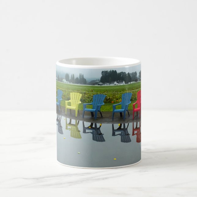 Adirondak chair reflections coffee mug (Center)