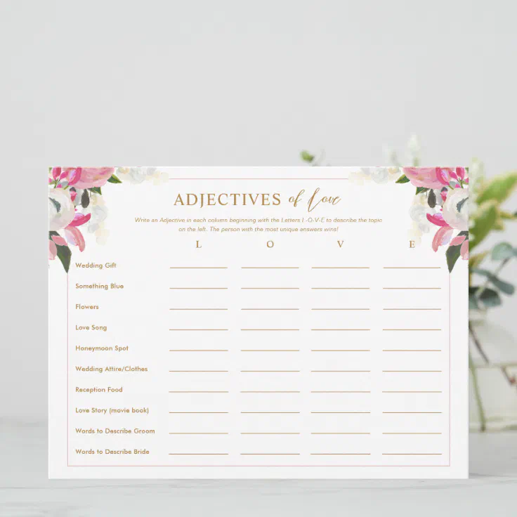 adjectives-of-love-list-pink-bridal-shower-game-invitation-zazzle